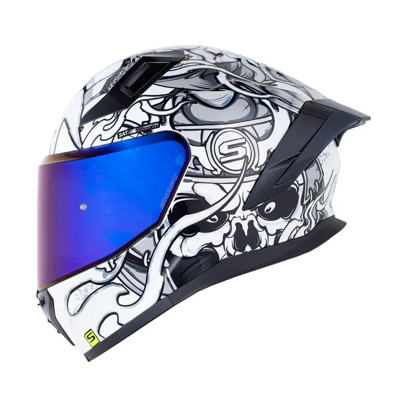 CASCO INTEGRAL SHAFT 558SP RAWW CAMALEON BLANCO BRILLO (S)