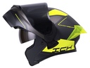 CASCO ABATIBLE ICH 3120 DOBLE VISOR MIXTER NEGRO AMARILLO MATE VISOR NEGRO