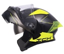 CASCO ABATIBLE ICH 3120 DOBLE VISOR MIXTER NEGRO AMARILLO BRILLO VISOR TRANSPARENTE
