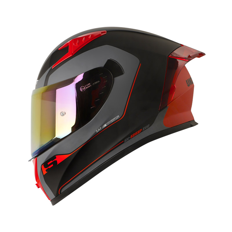 CASCO INTEGRAL SHAFT SH526SP EVO UNDERCOVER NEGRO ROJO MATE (S)
