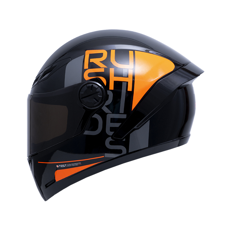CASCO INTEGRAL ICH 501SP DOPE NEGRO NARANJA BRILLO VISOR NEGRO