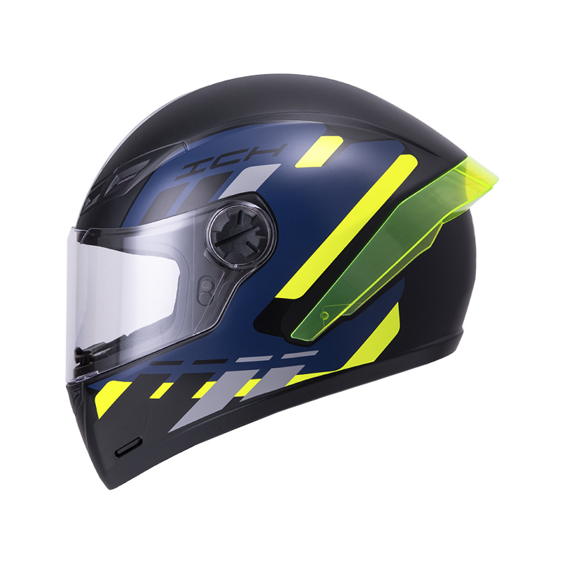 CASCO INTEGRAL ICH 501SP FITAR NEGRO AMARILLO MATE VISOR TRANSPARENTE