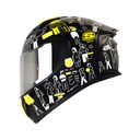 CASCO INTEGRAL SHAFT SH582SP EVO PEOPLE WALK NEGRO AMARILLO BRILLO