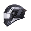 CASCO INTEGRAL ICH 503 NEZA NEGRO GRIS BRILLO VISOR TRANSPARENTE