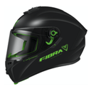 CASCO INTEGRAL FIBRA GIGA CHROMA SOLID NEGRO VERDE MATE