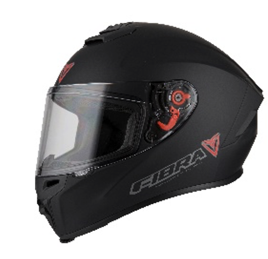 CASCO INTEGRAL FIBRA GIGA SOLID NEGRO MATE