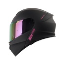 CASCO ABATIBLE SHAFT 4000 EVO DOBLE VISOR SOLID NEGRO FUCSIA MATE