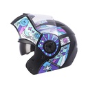 CASCO ABATIBLE ICH 3110S NIÑA DOBLE VISOR GROOVE NEGRO TURQUESA