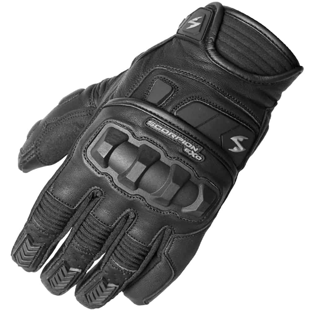 [G17-133] GUANTE CON PROTECCION SCORPION EXO KLAW II NEGRO CUERO (S)
