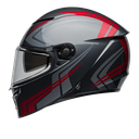 CASCO INTEGRAL BELL LITHIUM JETSTREAM GRIS ROJO BRILLO