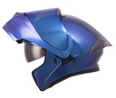 CASCO ABATIBLE ICH 3120 DOBLE VISOR SOLID CAMALEON BRILLO VISOR AZUL