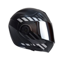 CASCO ABATIBLE ICH 3110DOT DOBLE VISOR CICU NEGRO GRIS MATE VISOR SILVER