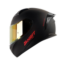 CASCO INTEGRAL SHAFT SH582SP EVO SOLID NEGRO ROJO MATE VISOR ROJO SPOILER NEGRO