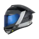 CASCO INTEGRAL SHAFT 584SP SHAIRO GRIS OSCURO HOLOGRAFICO SILVER BRILLO