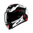 CASCO INTEGRAL HJC C10 ASPA MC1 ROJO BLANCO BRILLO-INCLUYE PINLOCK