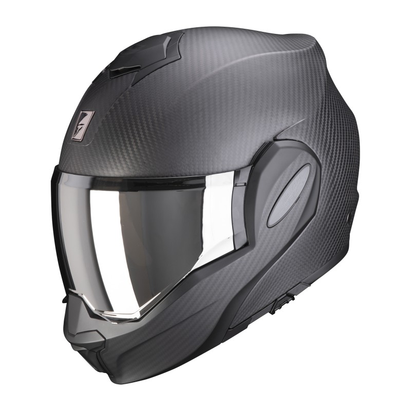 CASCO MODULAR SCORPION EXO-TECH EVO CARBON SOLID NEGRO MATE (S)