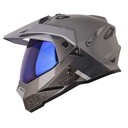 CASCO MULTIPROPOSITO HRO MX330 DOBLE VISOR DOWNHILL GRIS GRIS BRILLO