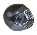 CASCO ABATIBLE ICH 3110 DOBLE VISOR TREAT NEGRO GRIS OSCURO BLANCO MATE VISOR NEGRO