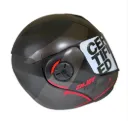 CASCO ABATIBLE ICH 3110 DOBLE VISOR TREAT NEGRO GRIS OSCURO ROJO MATE VISOR NEGRO