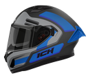 CASCO INTEGRAL ICH 503 MASKER NEGRO AZUL MATE VISOR TRANSPARENTE