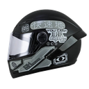 CASCO INTEGRAL ICH 501SP ARIGATO NEGRO GRIS BRILLO VISOR TRANSPARENTE