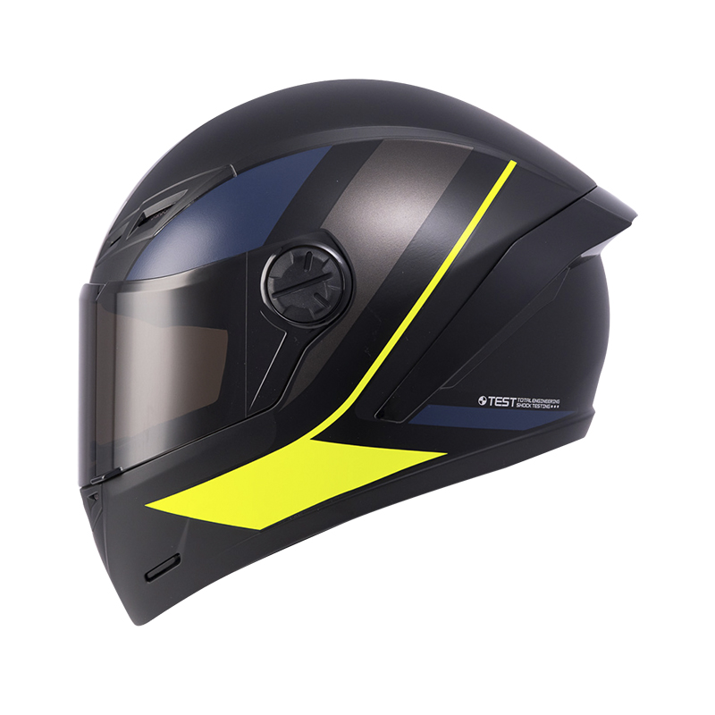 CASCO INTEGRAL ICH 501SP DEUS NEGRO AMARILLO MATE VISOR NEGRO