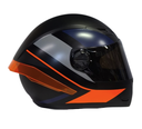 CASCO INTEGRAL ICH 501SP DEUS NEGRO NARANJA MATE VISOR NEGRO