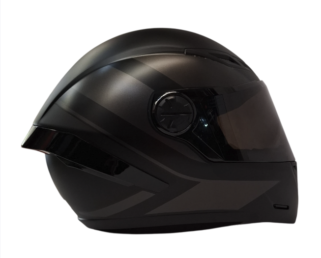 CASCO INTEGRAL ICH 501SP DEUS NEGRO GRIS MATE VISOR NEGRO