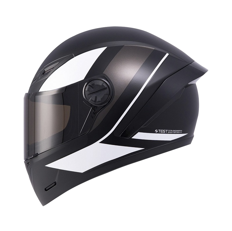 CASCO INTEGRAL ICH 501SP DEUS NEGRO BLANCO VISOR NEGRO 