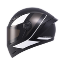 CASCO INTEGRAL ICH 501SP DEUS NEGRO BLANCO VISOR NEGRO 