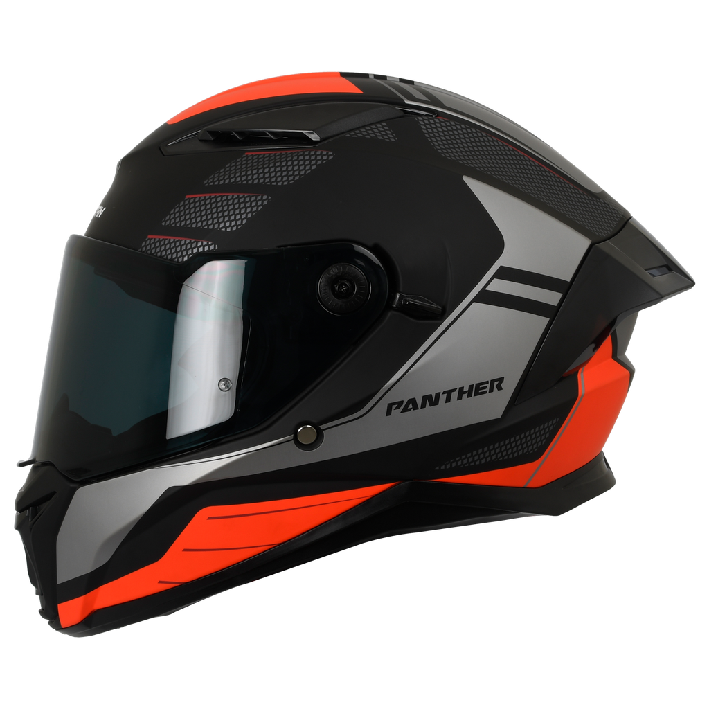 CASCO INTEGRAL SPARTAN DOBLE VISOR PANTHER PRESTIGE B5 GRIS ROJO MATE