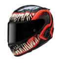 CASCO INTEGRAL HJC RPHA12 VENOM MC1SF ROJO BRILLO NEGRO MATE-INCLUYE PINLOCK Y VISOR