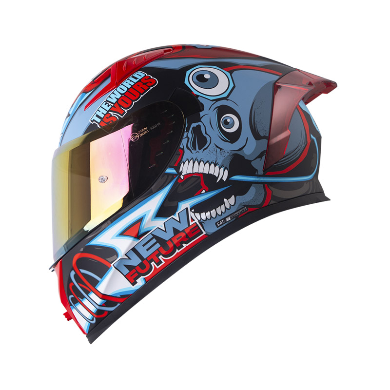 CASCO INTEGRAL SHAFT SH526SP EVO LUCKY NEGRO ROJO MATE