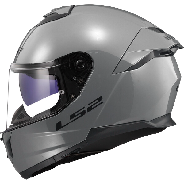 CASCO INTEGRAL LS2 808 DOBLE VISOR STREAM SOLID GRIS BRILLO-INCLUYE PINLOCK