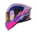 CASCO INTEGRAL SHAFT SH598GTR ADIV MORADO CLARO FUCSIA BRILLO