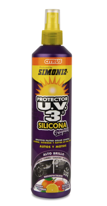 SPRAY SIMONIZ PROTECTOR SILICONA UV3 CITRUS 300 ML