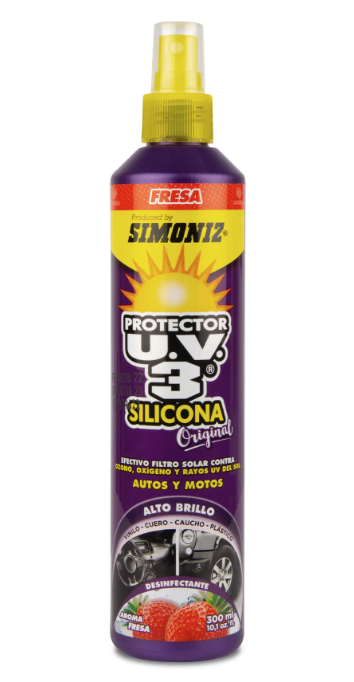 SPRAY SIMONIZ PROTECTOR SILICONA UV3 FRESA 300 ML