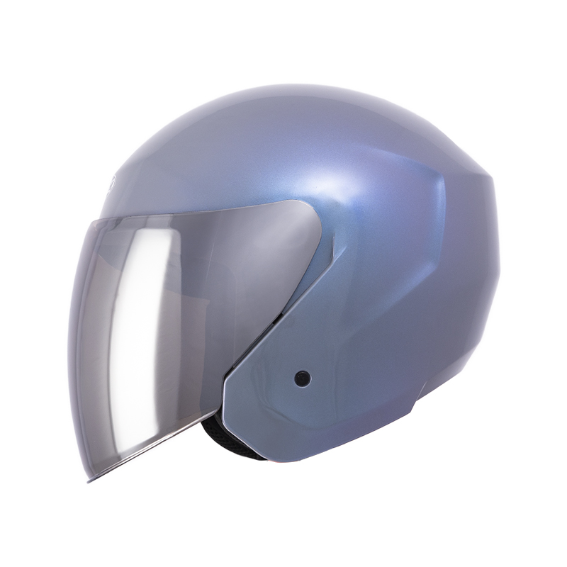 [177593] CASCO ABIERTO TECH T10 SOLID CAMALEON BRILLO VISOR SILVER (S)