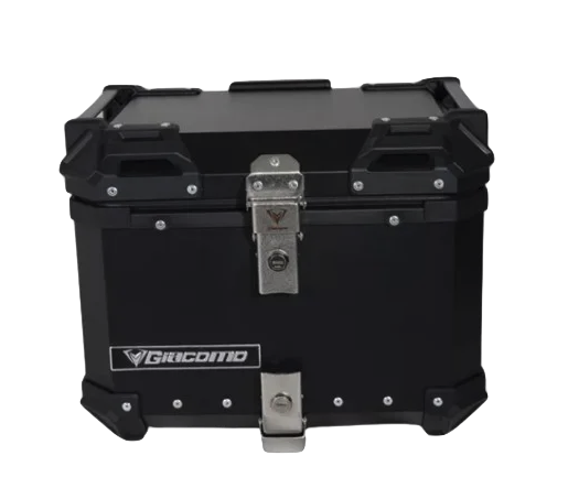 MALETERO GIACOMO ALUMINIO 55 LITROS NEGRO