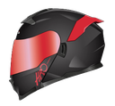 CASCO ABATIBLE HRO 3440 DOBLE VISOR SOLID NEGRO ROJO