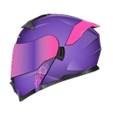 CASCO ABATIBLE HRO 3440 DOBLE VISOR SOLID MORADO FUCSIA