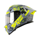 CASCO INTEGRAL SHAFT PRO 609 DOBLE VISOR FREEDOM GRIS AMARILLO BRILLO
