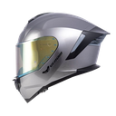 CASCO INTEGRAL SHAFT PRO 609 DOBLE VISOR VENOM SOLID CROMADO NEGRO BRILLO