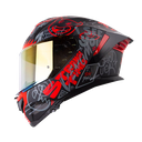 CASCO INTEGRAL SHAFT PRO 609 DOBLE VISOR FREEDOM NEGRO ROJO MATE