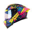 CASCO INTEGRAL SHAFT PRO 609 DOBLE VISOR FREEDOM AZUL OSCURO AMARILLO MATE