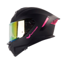 CASCO INTEGRAL SHAFT PRO 609 DOBLE VISOR VENOM SOLID NEGRO FUCSIA MATE