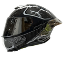 CASCO INTEGRAL EDGE SHANGHAI GOLDEX PLATEADO BRILLO