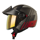 CASCO ABIERTO SHAFT 212 GUANABY GRIS ROJO MATE