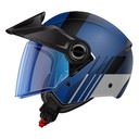 CASCO ABIERTO SHAFT SH212 GUANABY AZUL OSCURO GRIS 