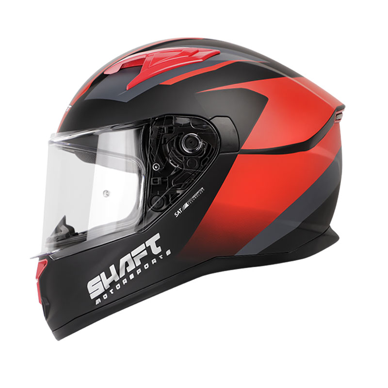 CASCO INTEGRAL SHAFT 522 MOTORSPORT NEGRO ROJO MATE (XL)